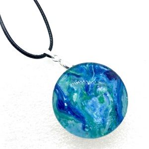 Statement Snap pendant with handmade 30mm snap SJ30 simple round StyleDot